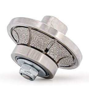 B10 3/8 inch Half Bullnose Roundover Diamond Hand Profiler for Granite Concrete Marble Stone 5/8-11 Thread