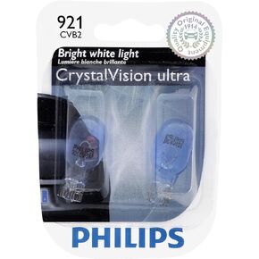 Philips 921CVB2 CrystalVision Ultra Miniature Bulb, 2 Pack