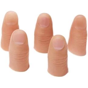 5Pcs Magic Trick Fingers Fake Thumb Tips Stage Show Prop Prank Toy,Novelty and Gag Toys,Toys and Games