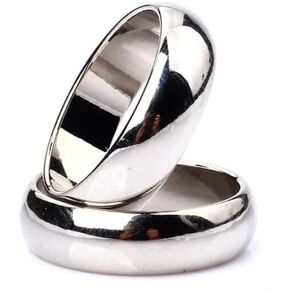 1 pcs Silver Cambered PK Ring Magnetic Ring PK Ring Magic Show Magic Props Magic Tricks (21mm)