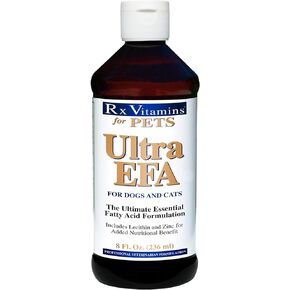 Rx Vitamins for Pets Ultra EFA for Dogs & Cats - Veterinary Essential Fatty Acid Formula - Help Joint Pain & Stiffness - 8 fl. oz.
