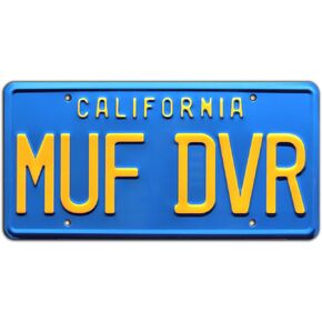 Cheech & Chong’s Up in Smoke | MUF DVR | Metal Stamped License Plate