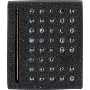 Weaver Leather Alphabet/Number Stamping Set , Siver , 1/8"