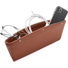 Car Seat Gap Filler, Universal Car Organizer Front Seat, Car Gap Filler Organizer, Car Accessories Gap Filler for Car Holds Glasses, Money, Cards, Keys, Etc (2Pcs, Grey)
