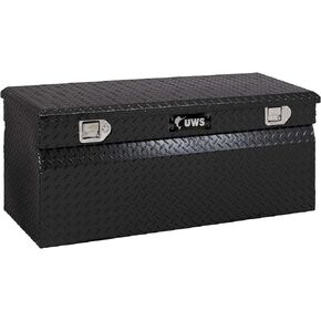 UWS EC20212 42-Inch Gloss Black Heavy-Wall Aluminum Truck Storage Box, RigidCore Lid