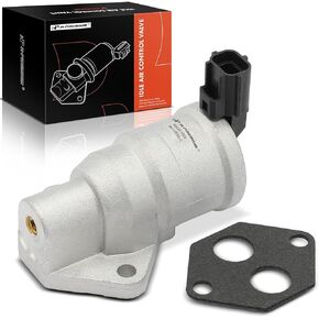 A-Premium Fuel Injection Idle Air Control Valve Compatible with Ford Contour 1997-2000, Escort 1998-2003 & Mercury Cougar 1999-2002, Mystique 1997-2000, 2.0L, Replace# 978F9F715AB, F7RZ9F715AB