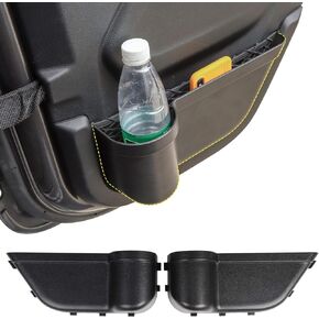 JeCar Door Pocket Back Door Storage Pockets Organizer Box Compatible with Jeep Wrangler 2018-2023 JL 4-Door, Door Net Replacement, Black