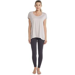 Barefoot Dreams Capped Sleeve Tunic T-Shirt for Women, Loose Fit Casual Shirt, Round Neck Top