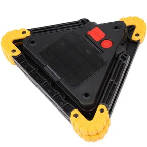 Dioche Car Triangle Warning Sign Car Emergency Breakdown Folding Warning Sign Roadside Safety Parking Board with Red LED Warning Light