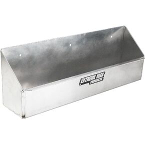 Extreme Max 5001.6165 Wall-Mount Aluminum Aerosol Storage Shelf Organizer for Enclosed Race Trailer, Shop, Garage, Storage - Black