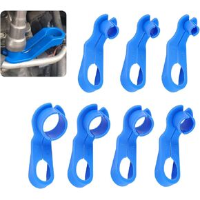7PCS Fuel Line Disconnect Tool Set - 1/4 5/16 3/8 1/2 5/8 3/4 7/8 Inch Fuel Line Removal Tool Compatible with GM Ford More Vehicles - New Upgrade AC Line Disconnect Tool Kit