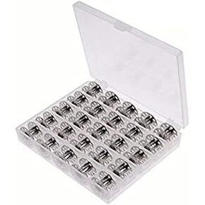 VERSAINSECT Metal Sewing Machine Bobbins with Case for Brother Singer Janome Kenmorev