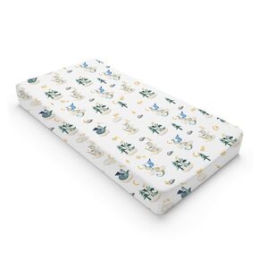 Cartoon Fairy Tale Dragon Moon Stars Clouds Trees Changing Pad Covers Watercolor Dragons Diaper Changing Table Cover Sheets for Boy Girl Soft Stretchy Snug Fitted Baby Changing Pad Mats 32''x16''