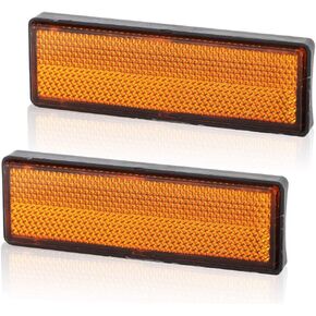 2 Pcs Plastic Motorcycle Reflectors Tail Brake Stop Marker Part Fit for Ducati Monster Motorcycle Reflector Motorcycle Brake Reflector Motorcycle Stop Reflector Marker Reflectors Reflector Cover Brake
