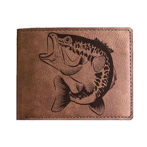 Fish Engraved Wallet - Perfect Gift for Fishing Enthusiasts on Father's Day, Birthdays or Christmas