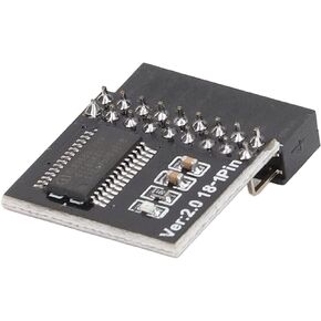 TPM2.0 Security Module, 18Pin for ASROCK Motherboard, Compatible with PC, Supports Encryption with Win11 Upgrade Test, Universal and Versatile, Black