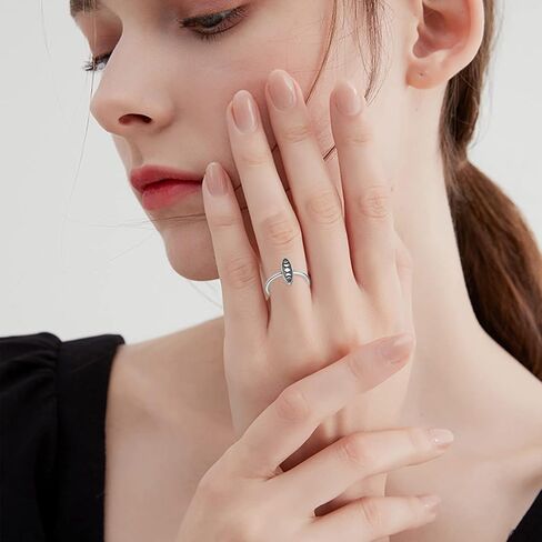 Moon Phase Ring 925 Sterling Silver Moon Phase Jewelry Vintage Moon Phases Stacking Ring Jewelry Christmas Gifts for Women in Saudi Arabia