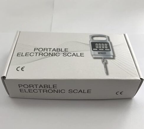 مقياس وزن الأسماك عالي الدقة، ميزان معلق رقمي محمول 50 كجم/110 رطل، شاشة LCD مع إضاءة خلفية، للصيد في المزرعة المنزلية في الهواء الطلق، برتقالي in Saudi Arabia