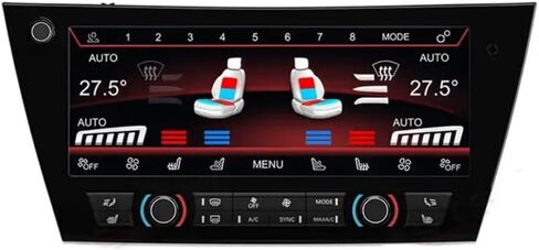 10 بوصة لوحة التيار المتناوب LCD تعمل باللمس لسيارات BMW X5 F15 2014-2019 لوحة مكيف الهواء مقابض الجلوس المناخية التحكم في لوحة القيادة الرقمية التوصيل والتشغيل in Kuwait