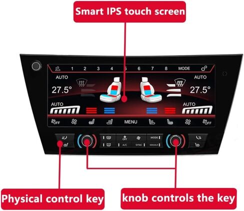 10 بوصة لوحة التيار المتناوب LCD تعمل باللمس لسيارات BMW X5 F15 2014-2019 لوحة مكيف الهواء مقابض الجلوس المناخية التحكم في لوحة القيادة الرقمية التوصيل والتشغيل in Kuwait