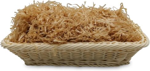 GADNOZEL 30 x 20 CM Hamper Basket Kit, Gift Basket Empty to Fill 1 x Basket, 2 x Bows, 2 x Cellophane Bags and 1 x Shredded Paper for Christmas, Birthday, Wedding, Easter in Kuwait