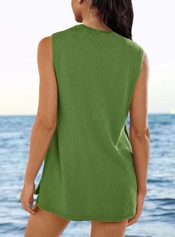 Panadila Womens Summer Lounge Sets 2 Piece Outfits Beach Vacation Outfits Tank Top and Shorts Sweater Matching Set in Saudi Arabia