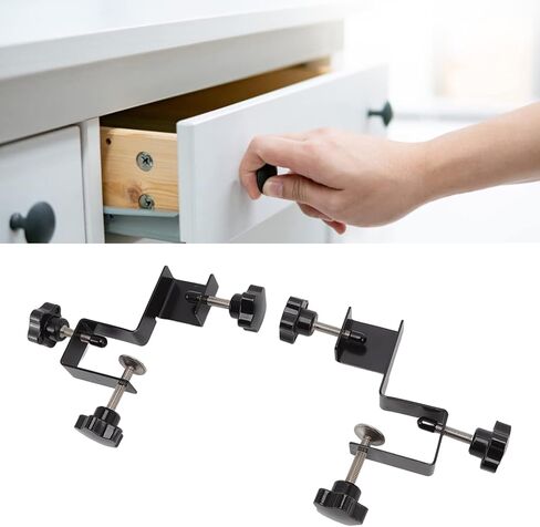 2pcs Cabinet Drawer Installation Clamps Left Right Side Drawer Jig Front Drawer Woodworking Clamps drawer front installation clamps cabinet installation clamps in Saudi Arabia