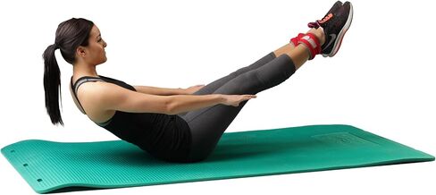 THERABAND Exercise Mat, High Density Professional Floor Mat, Extra Thick, Heavy Duty, Waterproof & Washable Mat for Yoga or Rehab, 75 Inch Long, 3.3 Foot Wide X .6 Inch Thick. Blue in Saudi Arabia