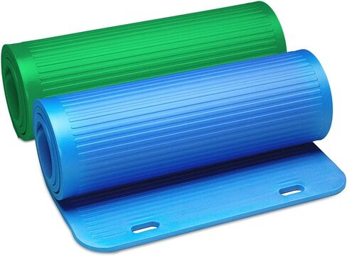 THERABAND Exercise Mat, High Density Professional Floor Mat, Extra Thick, Heavy Duty, Waterproof & Washable Mat for Yoga or Rehab, 75 Inch Long, 3.3 Foot Wide X .6 Inch Thick. Blue in Saudi Arabia