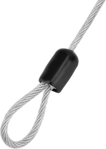 Yctze Bicycle Scooter Security Lock, Cycling Sports Internal Steel Wire and External Plastic Loop Cable, Thin Chain for Outdoor Security, Bike Accessories (Silver) in Saudi Arabia