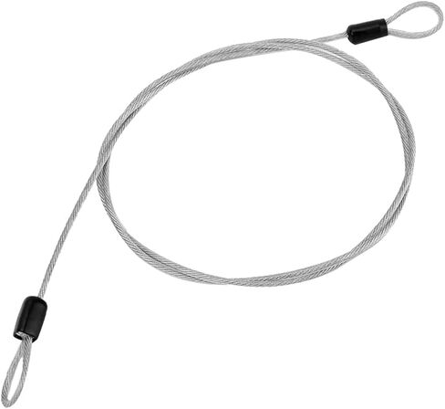 Yctze Bicycle Scooter Security Lock, Cycling Sports Internal Steel Wire and External Plastic Loop Cable, Thin Chain for Outdoor Security, Bike Accessories (Silver) in Saudi Arabia
