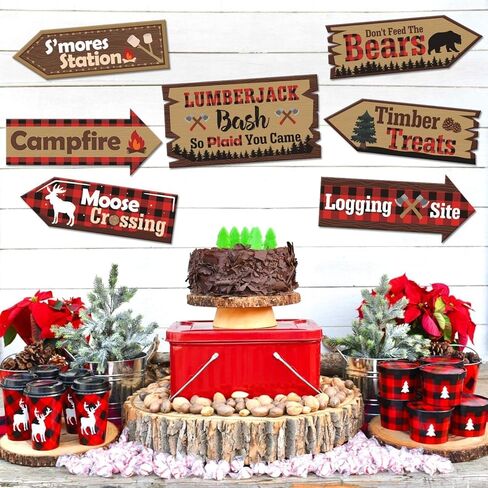 ديكورات حفلات الحطاب، لافتات ترحيب اتجاهية، بوفالو كبيرة منقوشة، فتحات أبواب في الفناء الخلفي، للتخييم في الشتاء، وحفلات أعياد الميلاد، وأفكار لوازم الديكور in Kuwait