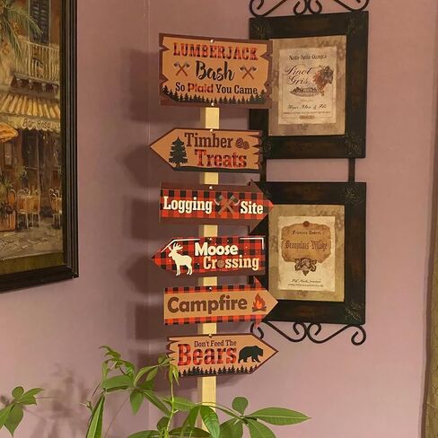 ديكورات حفلات الحطاب، لافتات ترحيب اتجاهية، بوفالو كبيرة منقوشة، فتحات أبواب في الفناء الخلفي، للتخييم في الشتاء، وحفلات أعياد الميلاد، وأفكار لوازم الديكور in Kuwait