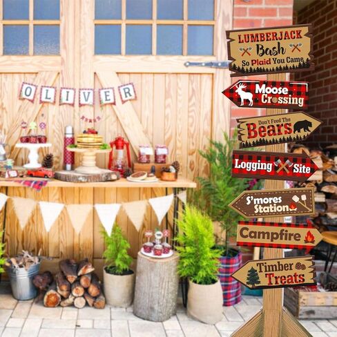 ديكورات حفلات الحطاب، لافتات ترحيب اتجاهية، بوفالو كبيرة منقوشة، فتحات أبواب في الفناء الخلفي، للتخييم في الشتاء، وحفلات أعياد الميلاد، وأفكار لوازم الديكور in Kuwait