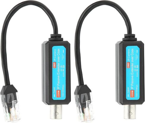 EVTSCAN Pair IP Passive Extender Over Coax Coaxial Network Transmitter 8MP HD for Web Camera in Saudi Arabia