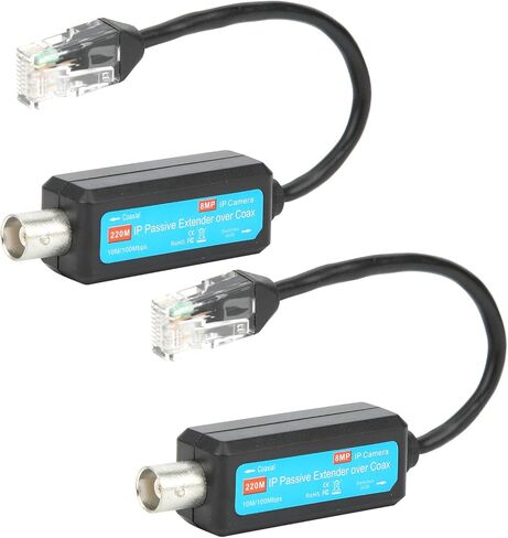 EVTSCAN Pair IP Passive Extender Over Coax Coaxial Network Transmitter 8MP HD for Web Camera in Saudi Arabia