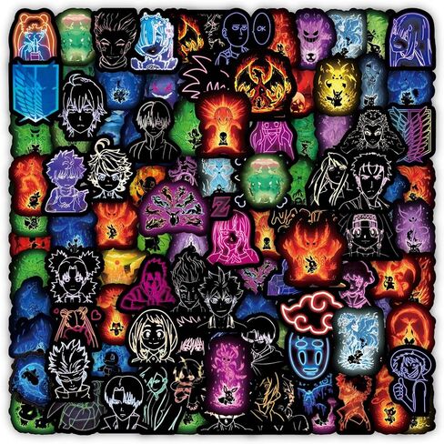 104 قطعة من ملصقات الرسوم المتحركة المختلطة، ملصقات الرسوم المتحركة لأجهزة الكمبيوتر المحمول، والكمبيوتر المحمول، وزجاجة المياه، والأمتعة. هدايا للأطفال والرجال والنساء والمراهقين والبالغين... in Kuwait