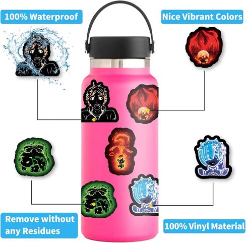 104 قطعة من ملصقات الرسوم المتحركة المختلطة، ملصقات الرسوم المتحركة لأجهزة الكمبيوتر المحمول، والكمبيوتر المحمول، وزجاجة المياه، والأمتعة. هدايا للأطفال والرجال والنساء والمراهقين والبالغين... in Kuwait