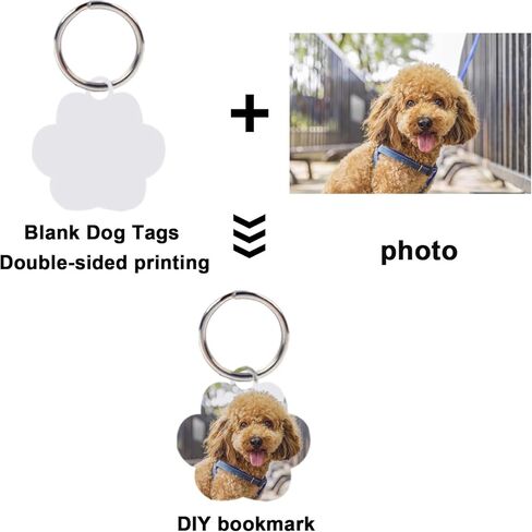 30 جهاز كمبيوتر شخصى علامات الكلب فارغة التسامي شكل مخلب التسامي فارغة علامات الكلب مزدوجة من جانب الكلب العلامات مع حلقة رئيسية DIY جانب الألومنيوم الكلب معرف العلامات العظام على شكل اسم الحيوانات الأليفة العلامات طوق الكلب العلامات مع الكلاب والقطط in Kuwait