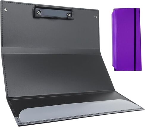 Foldable Nursing Clipboard, 3 Layers Folding clipboards Nurses Clip Board Low Profile Clip Pocket Clipboards for Nurses, Doctors,Students, Teachers (Black) in Saudi Arabia