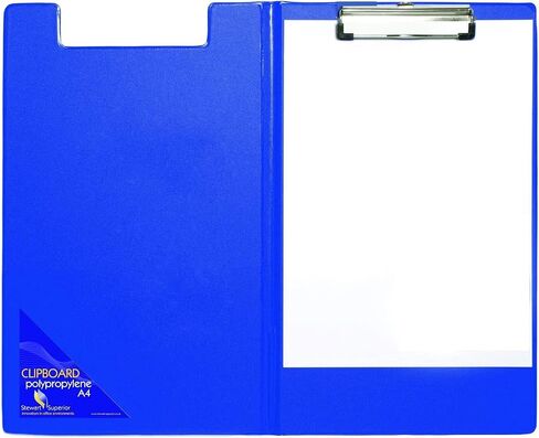 Seco ECO PVC Covered Foldover Recycled Clipboard with Low Profile Clip, Fits Letter Size and All documents up to 8 x 12’’ - Blue (Pack of 12) in Saudi Arabia