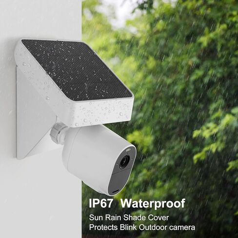 يعمل حامل شحن اللوحة الشمسية Uogw لـ Arlo Pro 4، Pro 3، Arlo Floodlight، Ultra 2، Ultra، Pro 5S 2K، Arlo Essential، كاميرا 2K الأساسية، IP67 مقاومة للطقس بشكل مستمر لمدة 365 يومًا - الكاميرا غير متضمنة in Kuwait