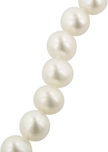 سوار من الفضة الإسترليني من لؤلؤ المياه العذبة الأبيض المستزرع (6.5-7 ملم)، 7.25 بوصة in Kuwait