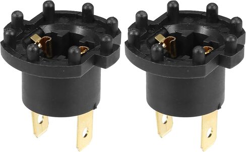 Headlight Low Beam Bulb Holder Socket B28V510A3 for Mazda 3 2004-2009 Plastic Black (Set of 2) in Saudi Arabia