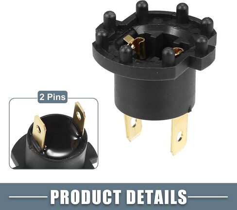 Headlight Low Beam Bulb Holder Socket B28V510A3 for Mazda 3 2004-2009 Plastic Black (Set of 2) in Saudi Arabia