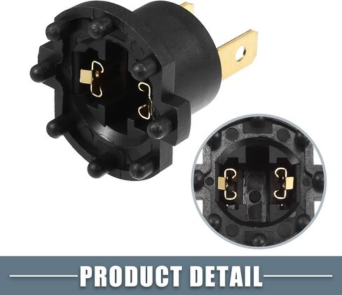 Headlight Low Beam Bulb Holder Socket B28V510A3 for Mazda 3 2004-2009 Plastic Black (Set of 2) in Saudi Arabia