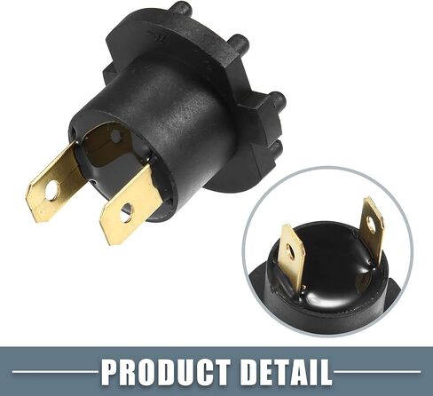 Headlight Low Beam Bulb Holder Socket B28V510A3 for Mazda 3 2004-2009 Plastic Black (Set of 2) in Saudi Arabia