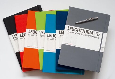 LEUCHTTURM1917 - Notebook Hardcover Master Slim A4+ - 123 Numbered Pages for Writing and Journaling (Sage, Dotted) in Saudi Arabia