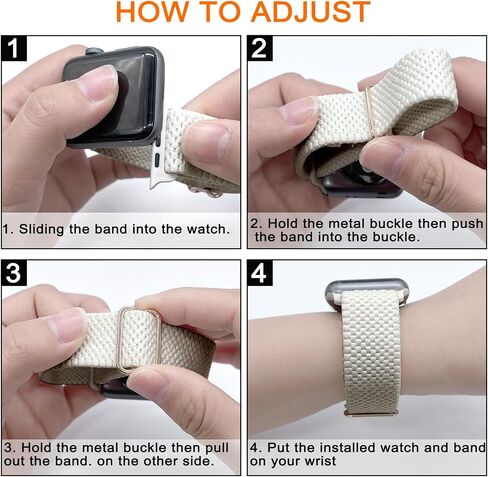 3 Pack Stretchy Nylon Band Compatible with Apple Watch Band 41mm 40mm 38mm Women Men, Adjustable Sport Solo Loop Elastic Strap for iWatch Series Ultra/SE/9/8/7/6/5/4/3/2/1, Starlight/Brown/Black in Saudi Arabia