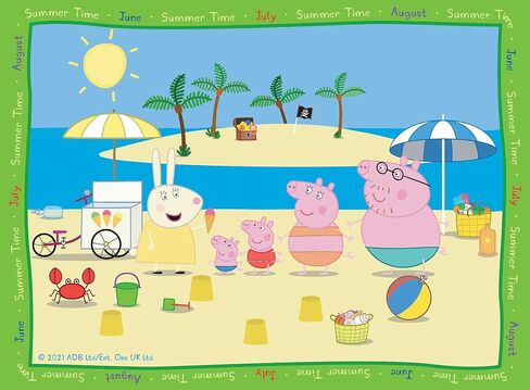 Ravensburger Peppa Pig Four Seasons 4 in Box (12, 16, 20, 24 Pieces) Jigsaw Puzzles for Kids Age 3 Years Up in Saudi Arabia